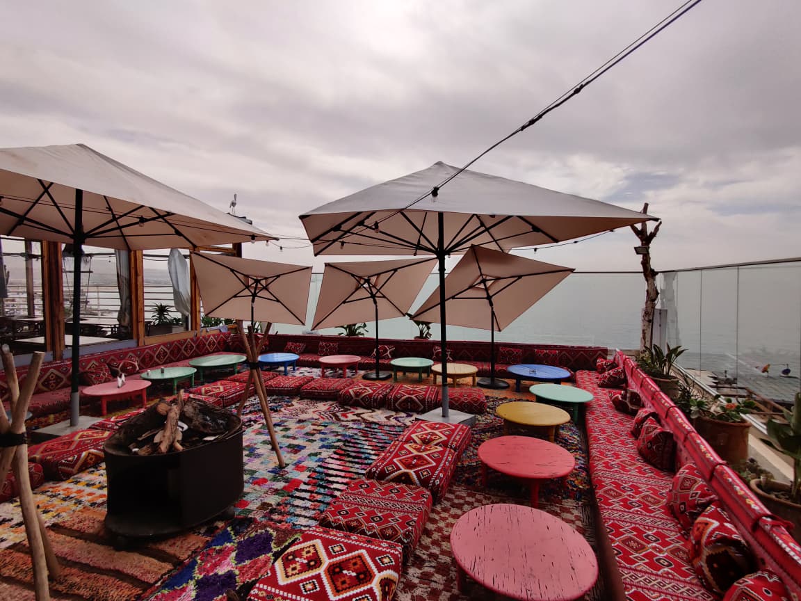 Comfortable Moroccan-style surf camp room